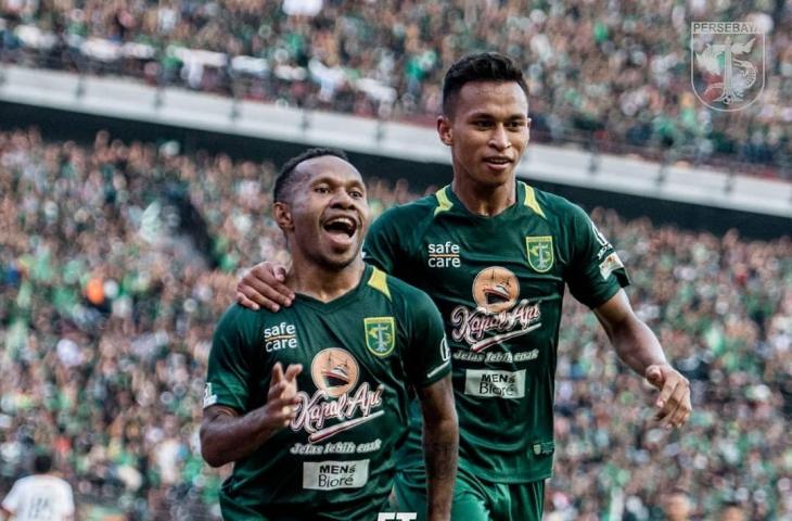 Persebaya Surabaya berhasil menang 3-0 saat menjamu Persija Jakarta di laga lanjutan Liga 1 2018 pekan ke-29, di Stadion Gelora Bung Tomo, Minggu (4/11/2018). [@officialpersebaya/Instagram]