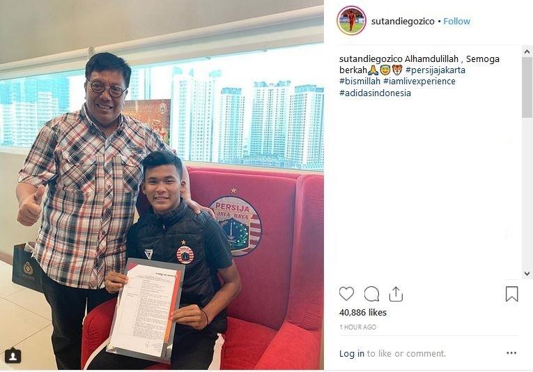 Persija Jakarta resmi mengontrak Sutan Diego Zico (Sumber: @sutandiegozico/Instagram)