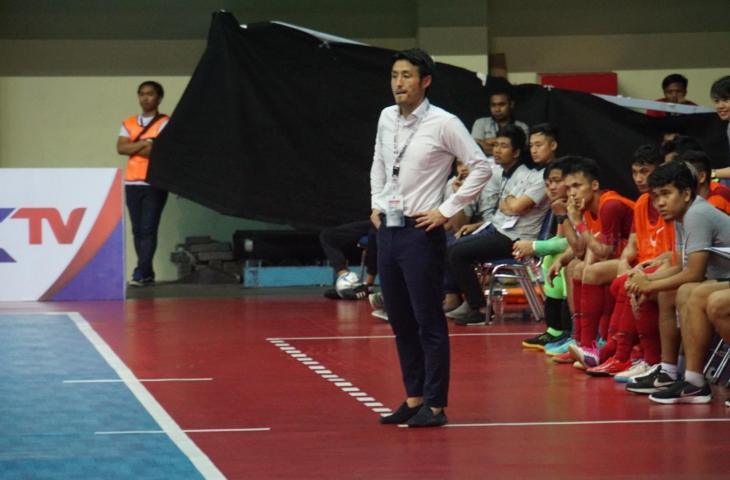 Pelatih Timnas Futsal Indonesia, Kensuke Takahashi (Stephanus Aranditio/mxkd.sbs)