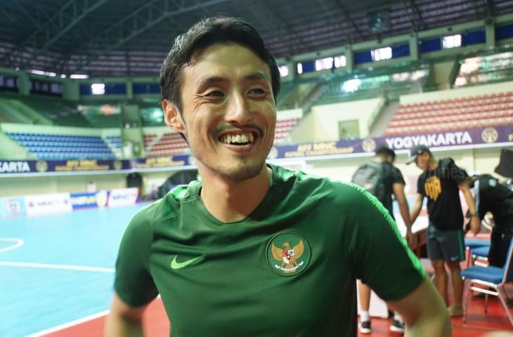 Pelatih Timnas Futsal Indonesia, Kensuke Takahashi (STEPHANUS ARANDITIO/BOLATIMES.COM)