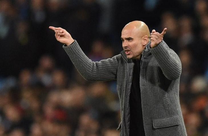 Pelatih Manchester City, Pep Guardiola (Oli Scarff/AFP)