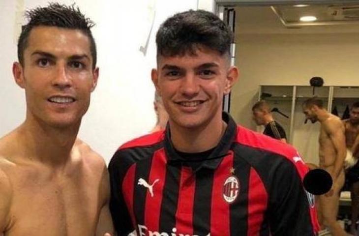 Raoul Bellanova bersama Ronaldo. (Dok. Gazetta.it).