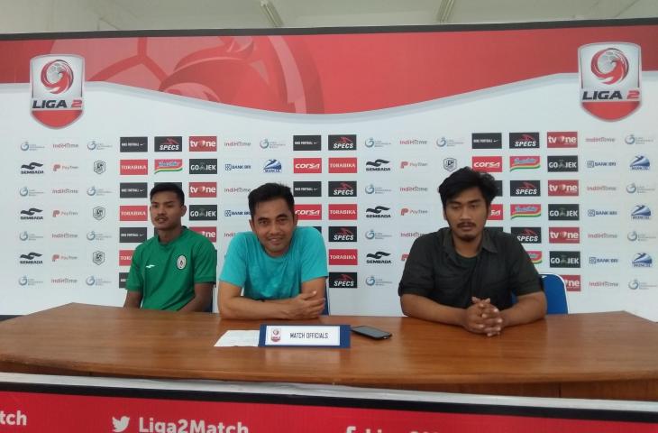 Pelatih PSS Sleman, Seto Nurdiantoro. (Irwan Febri Rialdi/mxkd.sbs).