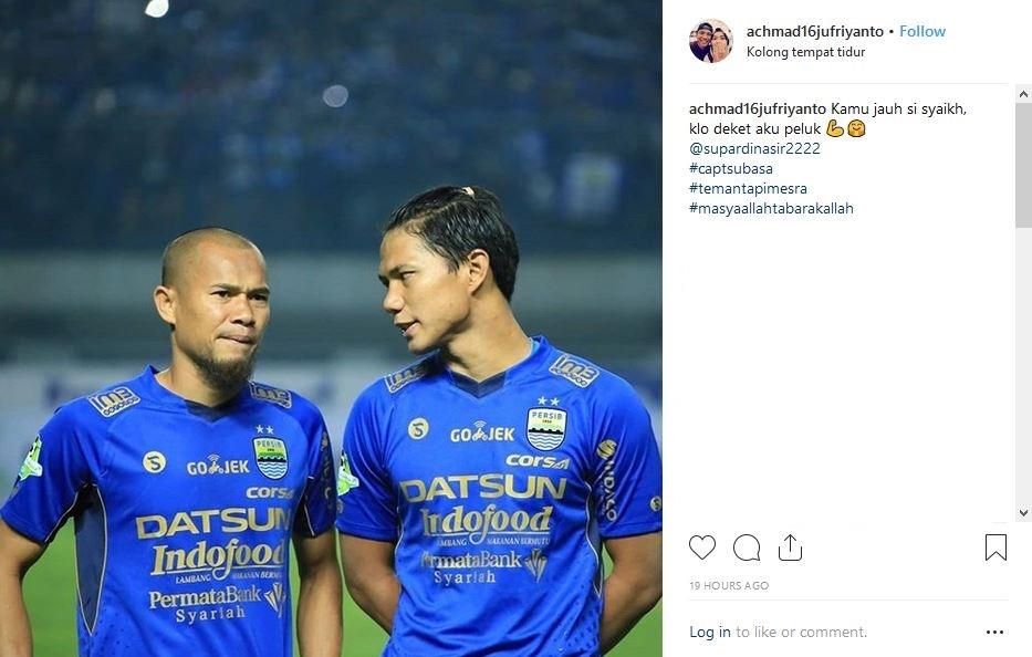 Ahmad Jufrianto beri dukungan kepada Supardi Nasir (@achmad16jufriyanto/Instagram)