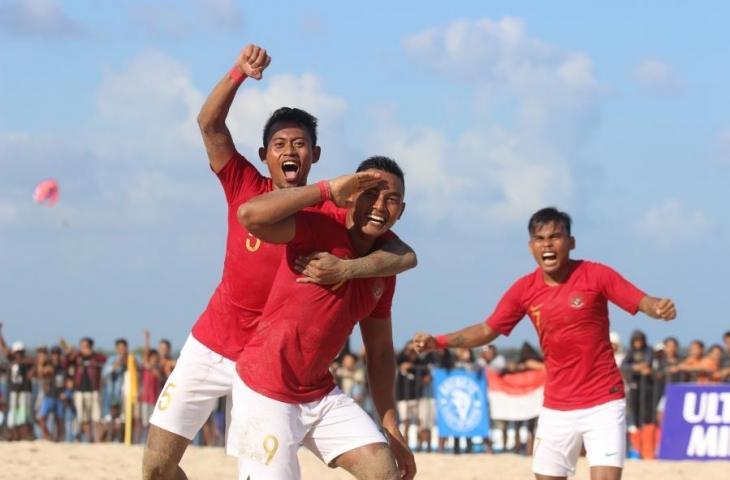 Timnas Sepak Bola Pantai Indonesia. (Dok. PSSI).