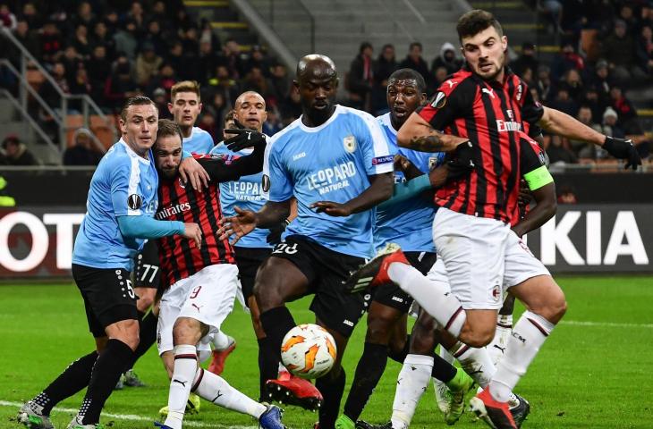 AC Milan vs Dudelange (AFP)