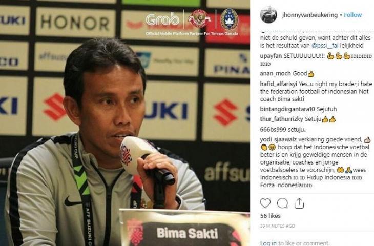 Unggahan Mantan striker Timnas Indonesia, Jhonny van Beukering di Instagram. (Instagram/@Jhonnyvanbeukering).