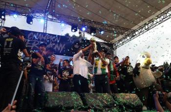 5 Momen Menarik Acara Penyambutan dan Tasyakuran PSS Sleman