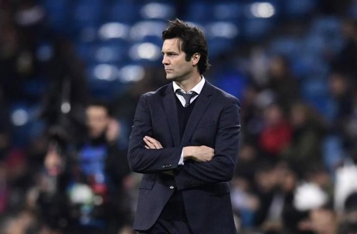 Pelatih Real Madrid, Santiago Solari. (Javier Soriano/AFP)