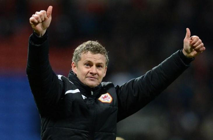 Ole Gunnar Solskjaer saat menangani Cardiff City pada tahun 2014 (Andrew Yates/AFP)