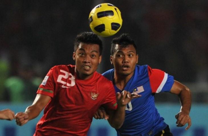 Hamka Hamzah ketika memperkuat Timnas Indonesia di Piala AFF 2010. (Bay Ismoyo/AFP).