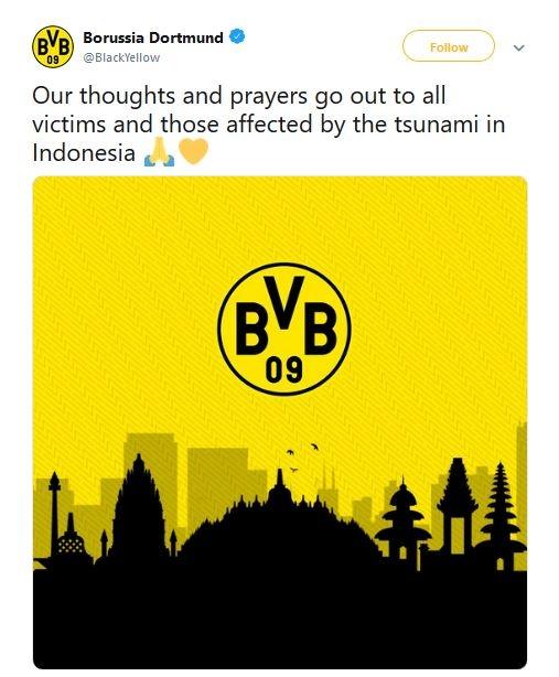 Ungkapan duka Borussia Dortmund di Twitter (@BlackYellow/Twitter)