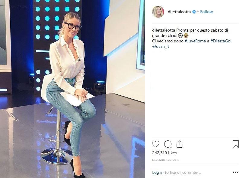 Presenter cantik Serie A, Diletta Leotta (instagram.com/dilettaleotta)