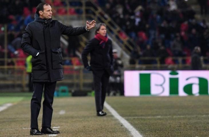 Pelatih Juventus, Massimiliano Allegri. (Tiziana Fabi/AFP).