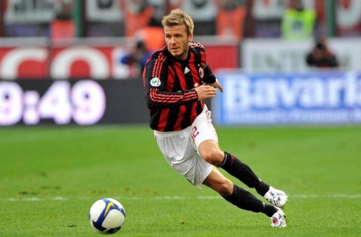 David Beckham saat masih membela AC Milan (8/3/2009) [Giuseppe Cacace/AFP)