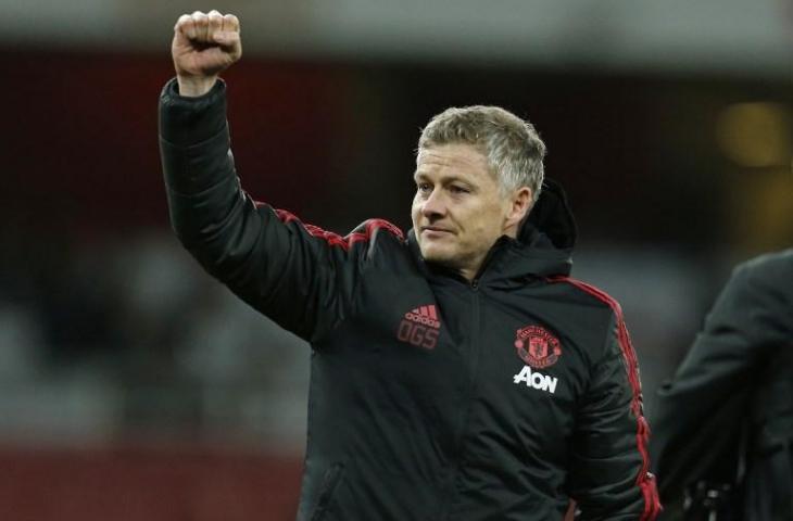 Pelatih Manchester United,  Ole Gunnar Solskjaer (Ian Kington/AFP)