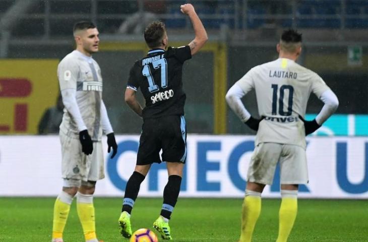 Inter Milan vs Lazio. (Miguel Medina/AFP).