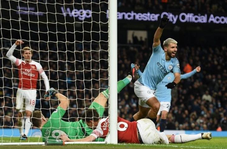 Manchester City vs Arsenal. (Oli Scarff/AFP).