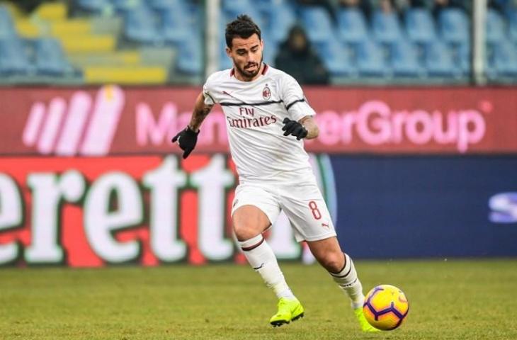 Penyerang AC Milan, Suso (Miguel Medina/AFP)