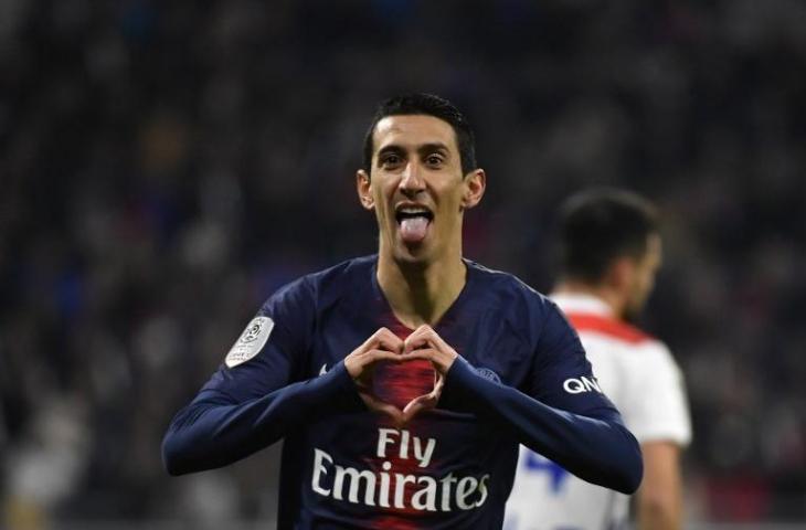 Gelandang PSG, Angel Di Maria. (Jeff Pachoud/AFP)