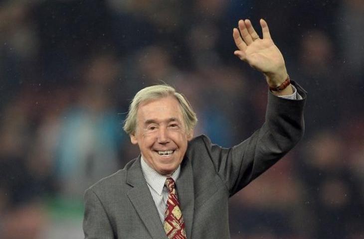 Kiper legendaris Timnas Inggris, Gordon Banks (Oli Scarff/AFP)
