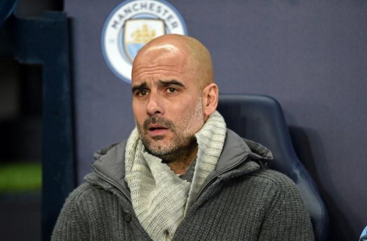 Pelatih Manchester City, Pep Guardiola (Oli Scarff/AFP)