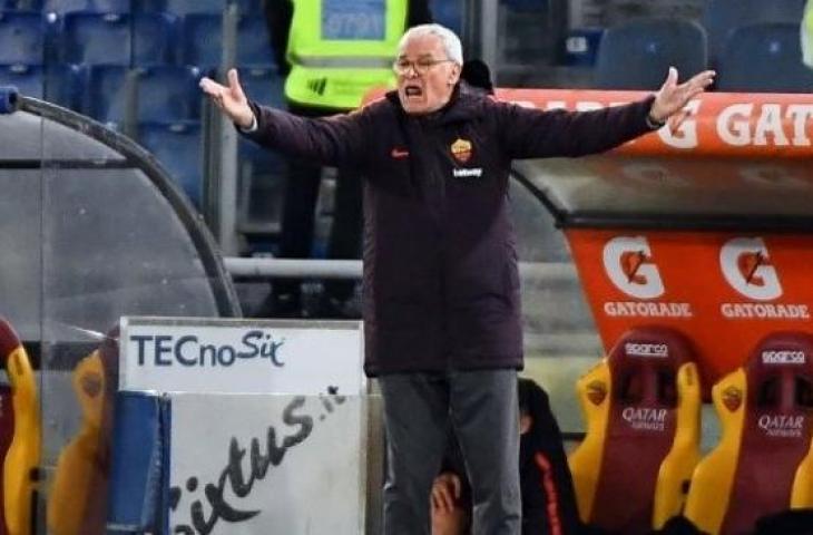 Pelatih AS Roma Claudio Ranieri. Andreas SOLARO / AFP