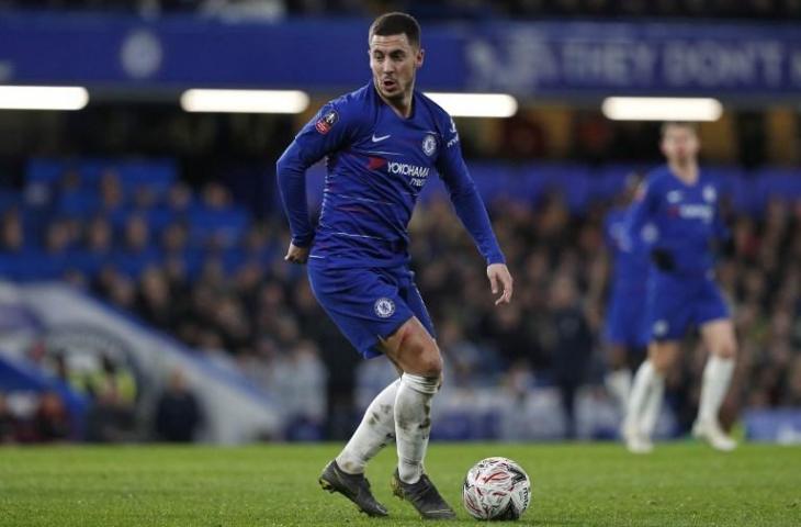 Penyerang Chelsea, Eden Hazard (Adrian Dennis/AFP)