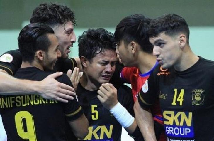 SKN FC usai memastikan diri raih tempat ketiga Pro Futsal League 2019. (Dok. SKN FC).