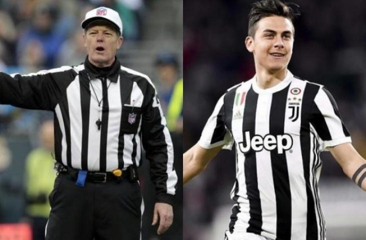 Kolase wasit bisbal dan jersey lawasJuventus. (Usatoday.com/mxkd.sbs).