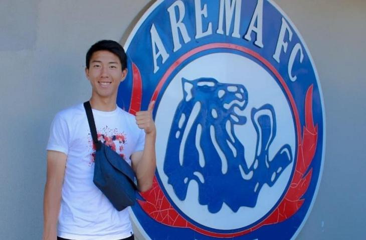 Pemain Arema U-18, Seiya Da Costa Lay. (instagram/aremania_japan)