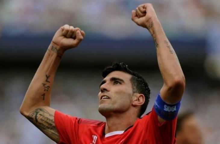 Jose Antonio Reyes saat masih membela Sevilla. (CRISTINA QUICLER / AFP)