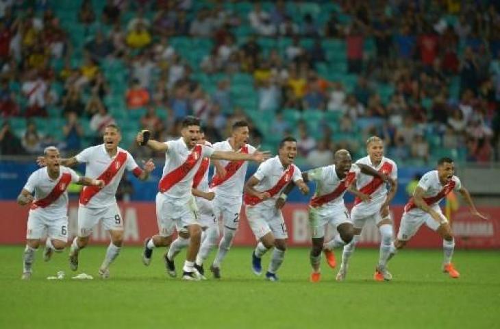 Peru memastikan diri lolos ke semifinal Copa America 2019 usai mengalahkan Uruguay. (RAUL ARBOLEDA / AFP)