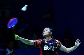 Pakai Rok Mini, Gregoria Mariska Tampil Oke di Babak Pertama Indonesia Open