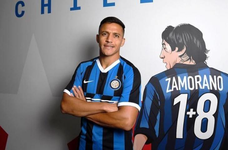 Alexis Sanchez resmi berseragam Inter Milan. (Twitter/@Inter)