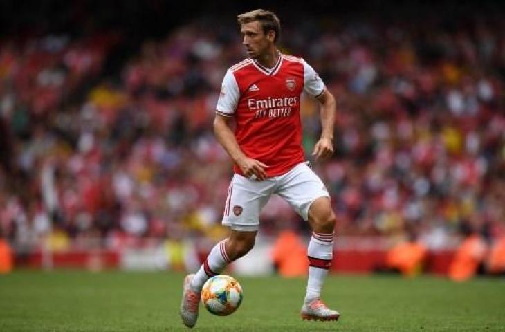 Bek kiri Arsenal, Nacho Monreal. (BEN STANSALL / AFP)