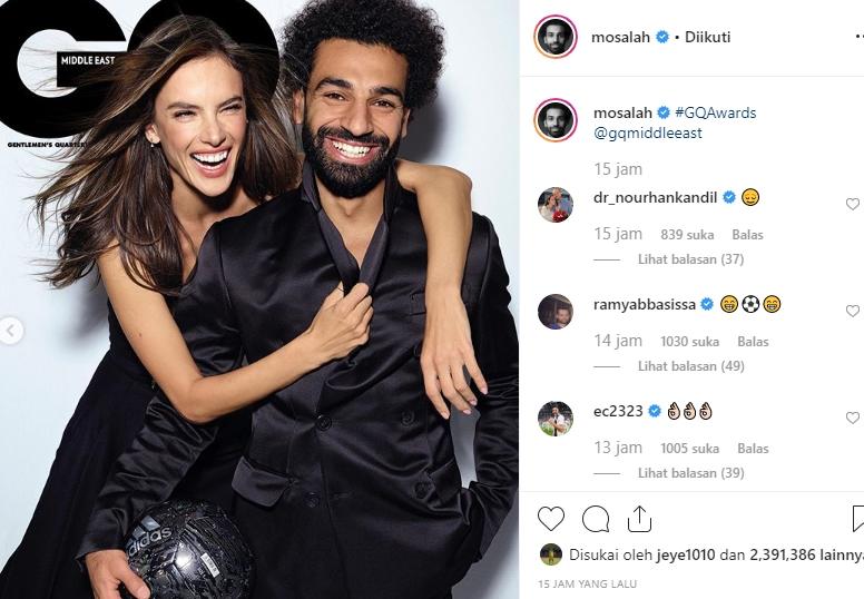 Screenshoot unggahan terbaru Mohamed Salah. [@mosalah / Instagram]