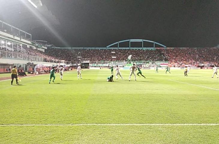 PSS Sleman vs Persija Jakarta di Stadion Maguwoharjo, Sleman, Kamis (24/10/2019). [Muhammad Ilham Baktora / mxkd.sbs]