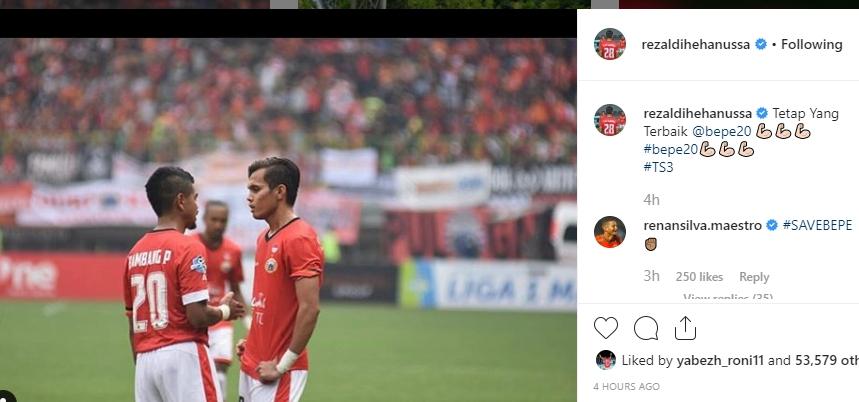 Rezaldi Hehanussa juga mengunggah tentang Bepe, Selasa (5/11/2019). [@rezaldihehanussa / Instagram]