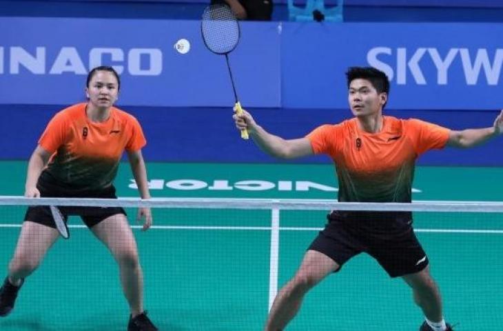 Pasangan ganda campuran Indonesia, Praveen Jordan/Melati Daeva Oktavianti, melaju ke semifinal SEA Games 2019 usai mengalahkan Alvin Morada/Alyssa Yasbel Leonardo (Filipina) di babak perempat final, Sabtu (7/12). [Humas PBSI]