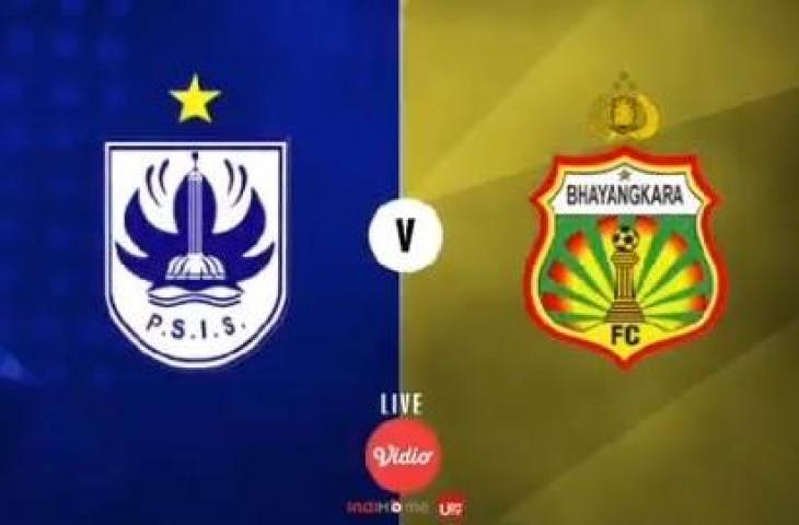 PSIS Semarang vs Bhayangkara FC. (Twitter/@liga1match).