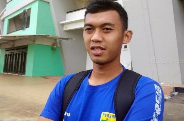 Gelandang Persib Bandung, Abdul Aziz Lutfi Akbar. [Suara.com/Aminuddin]