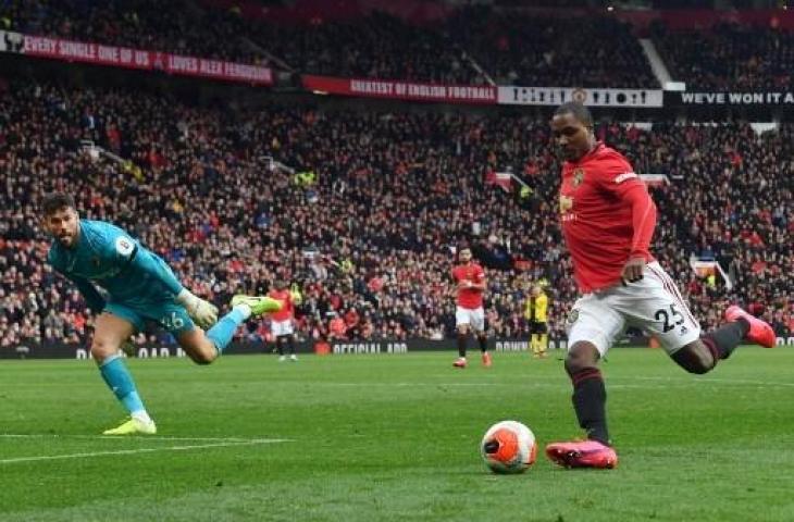 Odion Ighalo saat membela Manchester United. (PAUL ELLIS / AFP)