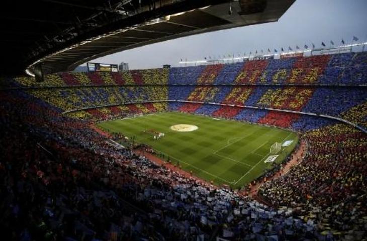 Markas Barcelona, Camp Nou. (PAU BARRENA / AFP)