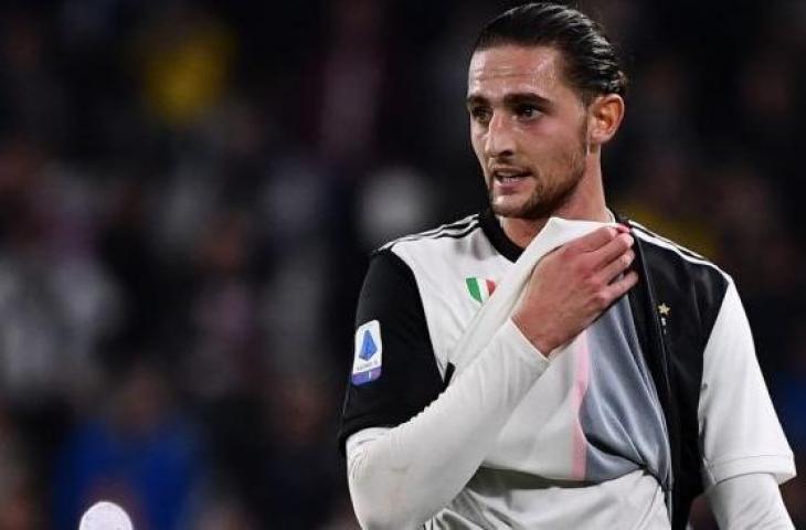 Gelandang sentral Juventus, Adrien Rabiot. [Marco Bertorello / AFP]