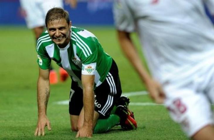 Kapten Real Betis, Joaquin Sanchez. (CRISTINA QUICLER / AFP)