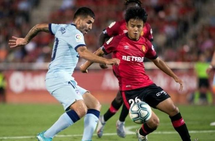 Takefusa Kubo menjalani masa peminjaman di Real Mallorca. (JAIME REINA / AFP)