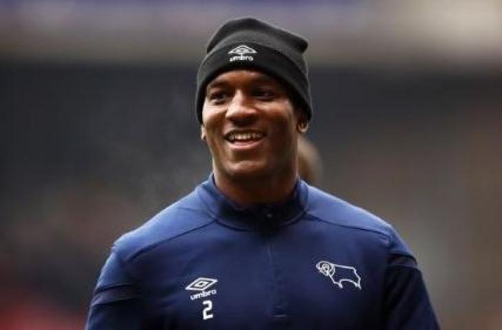 Andre Wisdom kini berseragam Derby County. (Twitter/@dcfcofficial)