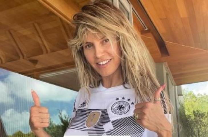 Heidi Klum dukung Timnas Jerman. (Instagram/@heidiklum)