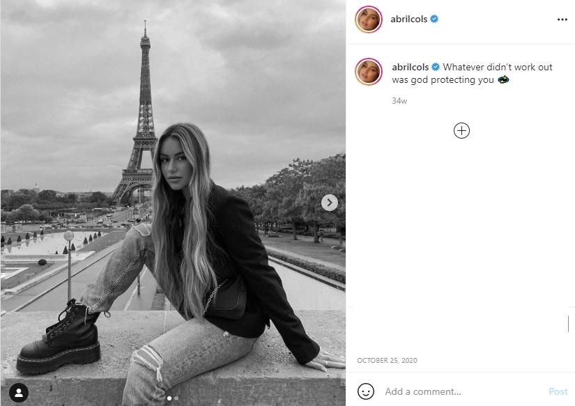 Abril Cols, influencer cantik yang digosipkan dengan Neymar. (Instagram/abrilcols)